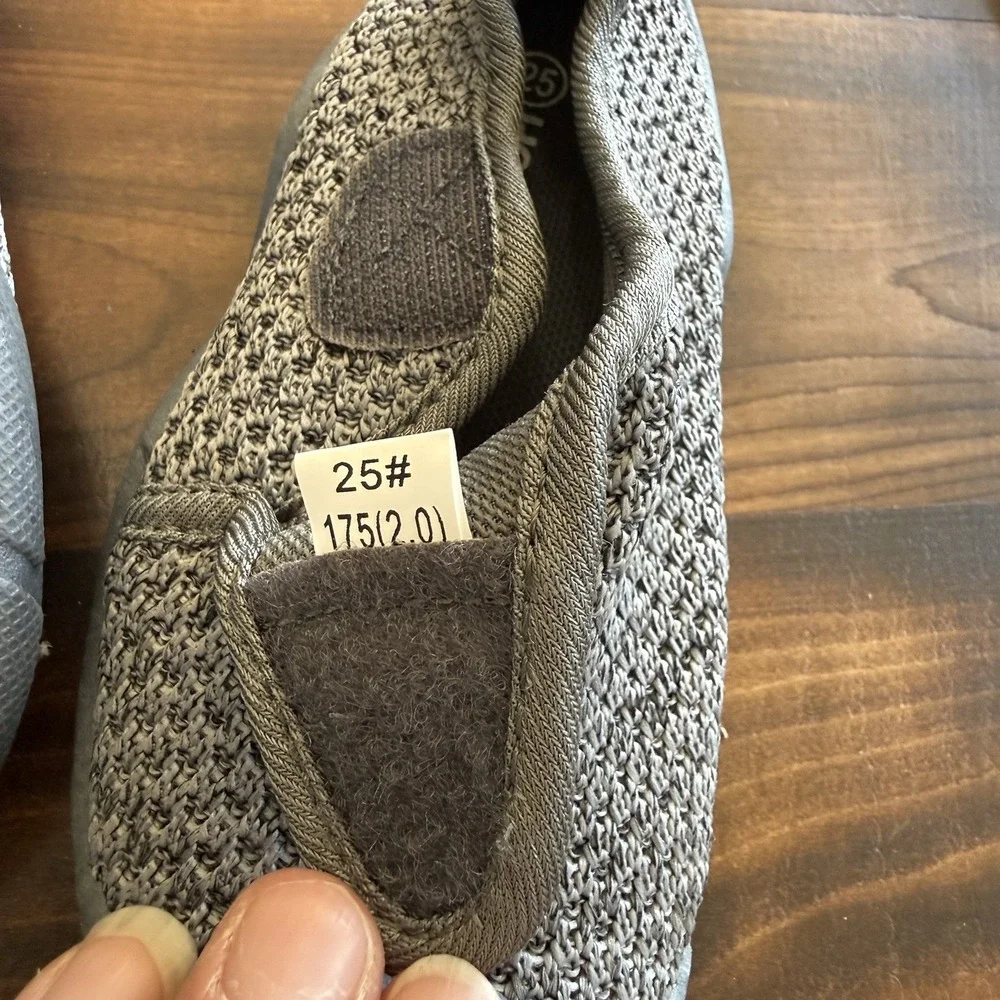 Hobibear Kids Wide Toe Box Barefoot Shoes  Toddler‎ US 8.5 Gray Mesh Slip On